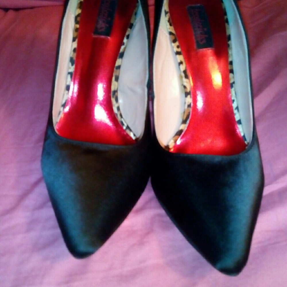 Black High Heels-Frederick's of Hollywood